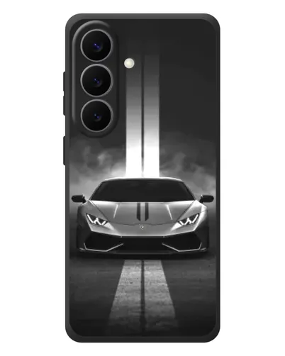 Чехол для Samsung Galaxy S26 Plus с картинкой «Lamborghini симметрия дорог»