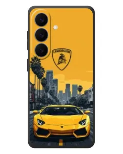 Чехол для Samsung Galaxy S26 Plus с картинкой «Желтый Lamborghini город» Чехол для Samsung Galaxy S26 Plus с картинкой «Желтый Lamborghini город»