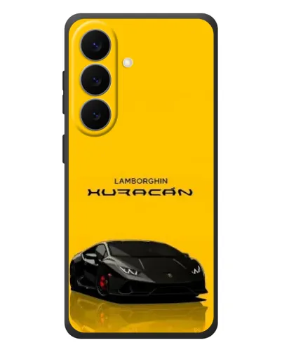 Чехол для Samsung Galaxy S26 Plus с картинкой «Lamborghini Huracan черный»