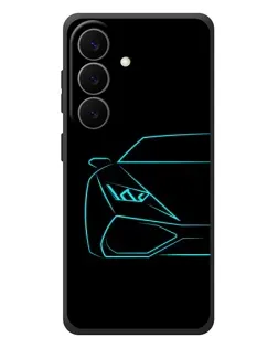 Чехол для Samsung Galaxy S26 Plus с картинкой «Голубой силуэт Lamborghini» Чехол для Samsung Galaxy S26 Plus с картинкой «Голубой силуэт Lamborghini»
