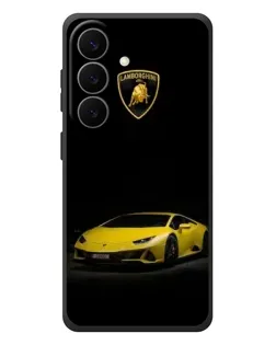 Чехол для Samsung Galaxy S26 Plus с картинкой «Lamborghini желтый акцент» Чехол для Samsung Galaxy S26 Plus с картинкой «Lamborghini желтый акцент»