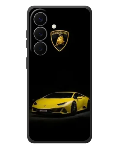 Чехол для Samsung Galaxy S26 Plus с картинкой «Lamborghini желтый акцент»