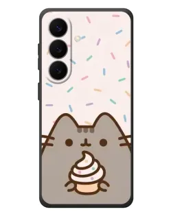 Чехол для Samsung Galaxy S26 Plus с картинкой «Пушин с кексом»