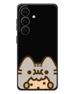 Чехол для Samsung Galaxy S26 Plus с картинкой «Пушин на черном»