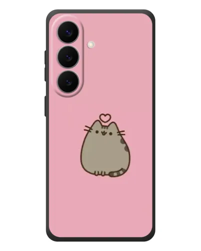 Чехол для Samsung Galaxy S26 Plus с картинкой «Pusheen сердце»