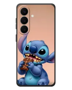 Чехол для Samsung Galaxy S26 Plus с картинкой «Стич ест шоколад»