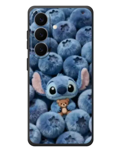 Чехол для Samsung Galaxy S26 Plus с картинкой «Стич и голубика» Чехол для Samsung Galaxy S26 Plus с картинкой «Стич и голубика»