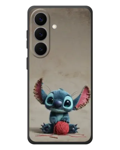 Чехол для Samsung Galaxy S26 Plus с картинкой «Стич на коричневом фоне» Чехол для Samsung Galaxy S26 Plus с картинкой «Стич на коричневом фоне»