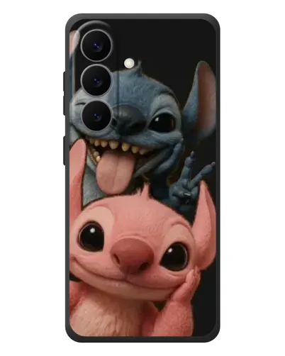 Чехол для Samsung Galaxy S26 Plus с картинкой «Стич и Ангел» Чехол для Samsung Galaxy S26 Plus с картинкой «Стич и Ангел»