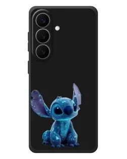 Чехол для Samsung Galaxy S26 Plus с картинкой «Стич на черном»