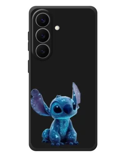 Чехол для Samsung Galaxy S26 Plus с картинкой «Стич на черном» Чехол для Samsung Galaxy S26 Plus с картинкой «Стич на черном»
