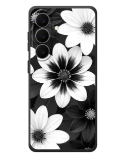 Чехол для Samsung Galaxy S26 Plus с картинкой «Монохромные астры»