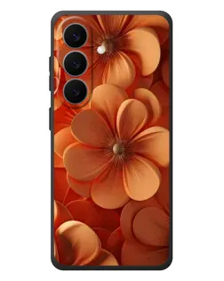Чехол для Samsung Galaxy S26 Plus с картинкой «Оранжевый макро цветок»