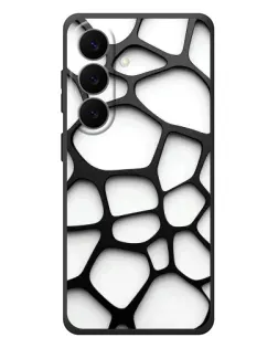 Чохол для Samsung Galaxy S26 Plus з картинкою «Біла об'ємна сітка» Чохол для Samsung Galaxy S26 Plus з картинкою «Біла об'ємна сітка»
