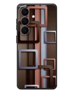 Чохол для Samsung Galaxy S26 Plus з картинкою «Коричневі об'ємні квадрати» Чохол для Samsung Galaxy S26 Plus з картинкою «Коричневі об'ємні квадрати»