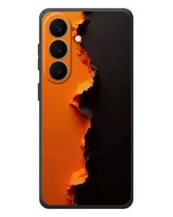 Чехол для Samsung Galaxy S26 Plus с картинкой «Оранжевый разлом»