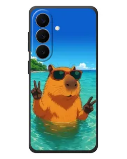 Чехол для Samsung Galaxy S26 Plus с картинкой «Морская капибара»