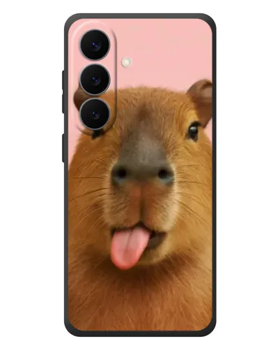 Чехол для Samsung Galaxy S26 Plus с картинкой «Капибара с языком» Чехол для Samsung Galaxy S26 Plus с картинкой «Капибара с языком»