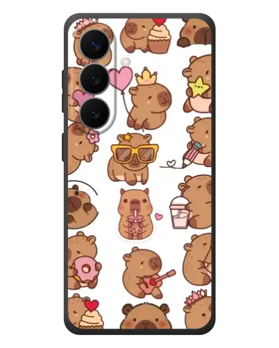 Чехол для Samsung Galaxy S26 Plus с картинкой «Стикерпак с капибарами» Чехол для Samsung Galaxy S26 Plus с картинкой «Стикерпак с капибарами»