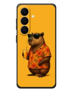 Чехол для Samsung Galaxy S26 Plus с картинкой «Капибара на отдыхе»