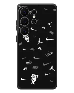 Чехол для Samsung Galaxy S26 Ultra с картинкой «Nike Black Pattern» Чехол для Samsung Galaxy S26 Ultra с картинкой «Nike Black Pattern»