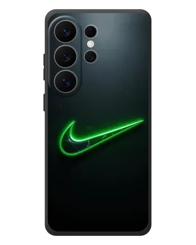 Чехол для Samsung Galaxy S26 Ultra с картинкой «Неоновый контур Nike»