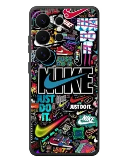 Чехол для Samsung Galaxy S26 Ultra с картинкой «Яркий коллаж Nike»