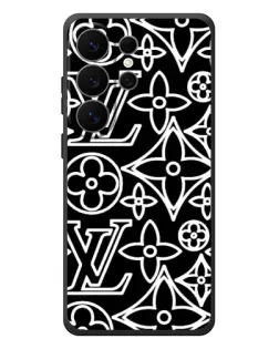 Чехол для Samsung Galaxy S26 Ultra с картинкой «Черно-белый узор LV» Чехол для Samsung Galaxy S26 Ultra с картинкой «Черно-белый узор LV»