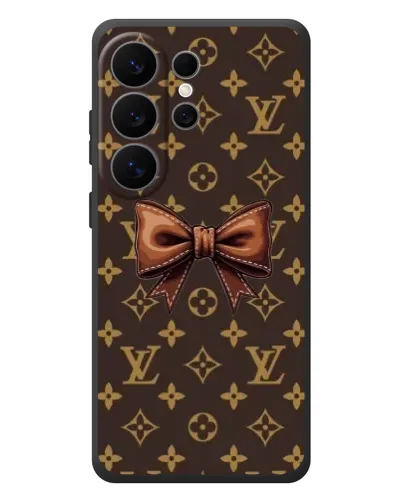 Чехол для Samsung Galaxy S26 Ultra с картинкой «LV с бантом»