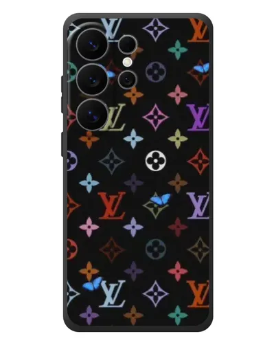 Чехол для Samsung Galaxy S26 Ultra с картинкой «Цветная монограмма LV»