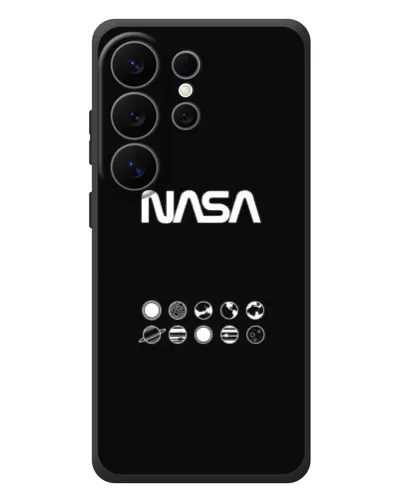 Чехол для Samsung Galaxy S26 Ultra с картинкой «NASA — технический принт» Чехол для Samsung Galaxy S26 Ultra с картинкой «NASA — технический принт»