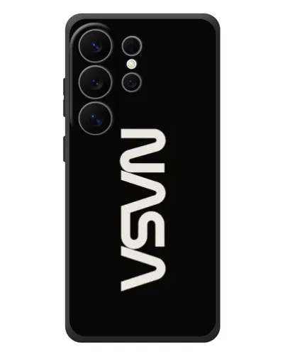 Чехол для Samsung Galaxy S26 Ultra с картинкой «NASA — вертикальный логотип» Чехол для Samsung Galaxy S26 Ultra с картинкой «NASA — вертикальный логотип»