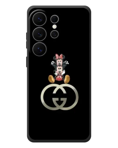 Чехол для Samsung Galaxy S26 Ultra с картинкой «Минни Маус на лого»