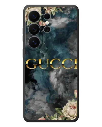 Чехол для Samsung Galaxy S26 Ultra с картинкой «Абстрактные цветы Gucci»