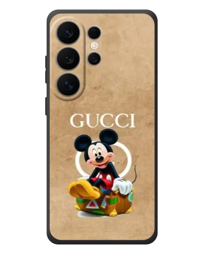 Чехол для Samsung Galaxy S26 Ultra с картинкой «Микки Маус Gucci — крафт»