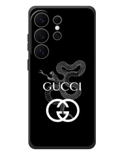 Чехол для Samsung Galaxy S26 Ultra с картинкой «Gucci — серебряная змея»