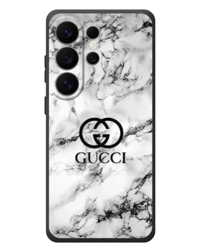 Чехол для Samsung Galaxy S26 Ultra с картинкой «Gucci — мраморный шик»