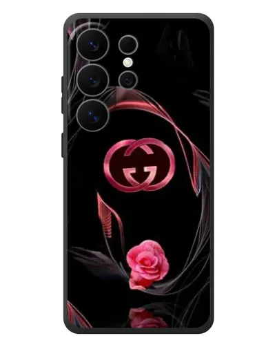 Чехол для Samsung Galaxy S26 Ultra с картинкой «Gucci — неоновая роза»