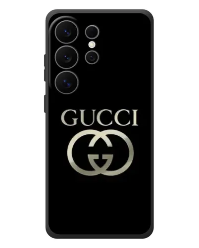 Чехол для Samsung Galaxy S26 Ultra с картинкой «Gucci — золото на черном» Чехол для Samsung Galaxy S26 Ultra с картинкой «Gucci — золото на черном»