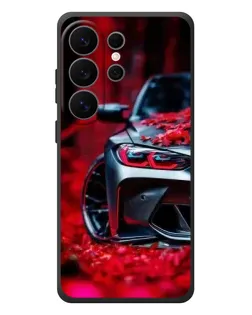 Чехол для Samsung Galaxy S26 Ultra с картинкой «Спортивная BMW и цветы» Чехол для Samsung Galaxy S26 Ultra с картинкой «Спортивная BMW и цветы»