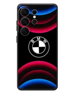 Чехол для Samsung Galaxy S26 Ultra с картинкой «Логотип BMW и неоновые дуги» Чехол для Samsung Galaxy S26 Ultra с картинкой «Логотип BMW и неоновые дуги»