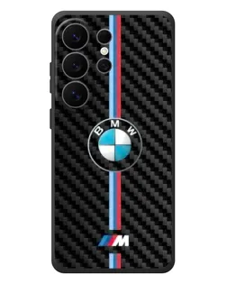 Чехол для Samsung Galaxy S26 Ultra с картинкой «Эмблема BMW и карбон» Чехол для Samsung Galaxy S26 Ultra с картинкой «Эмблема BMW и карбон»