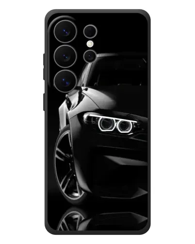 Чехол для Samsung Galaxy S26 Ultra с картинкой «Черная BMW — профиль» Чехол для Samsung Galaxy S26 Ultra с картинкой «Черная BMW — профиль»