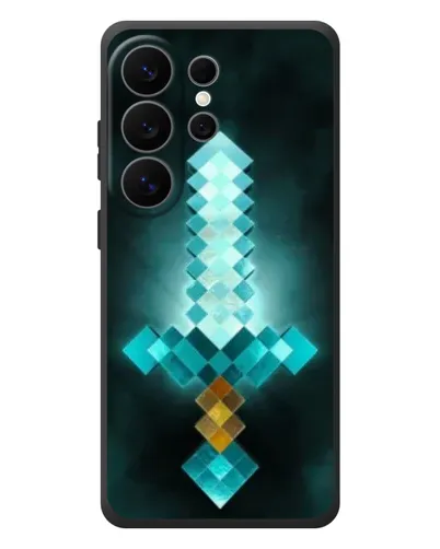 Чехол для Samsung Galaxy S26 Ultra с картинкой «Алмазный меч неон» Чехол для Samsung Galaxy S26 Ultra с картинкой «Алмазный меч неон»