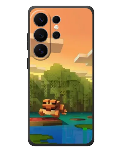 Чехол для Samsung Galaxy S26 Ultra с картинкой «Майнкрафт закат солнца» Чехол для Samsung Galaxy S26 Ultra с картинкой «Майнкрафт закат солнца»
