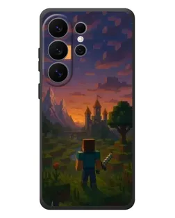 Чехол для Samsung Galaxy S26 Ultra с картинкой «Стив у башни» Чехол для Samsung Galaxy S26 Ultra с картинкой «Стив у башни»