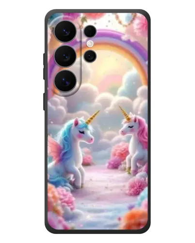 Чехол для Samsung Galaxy S26 Ultra с картинкой «Радуга и единороги» Чехол для Samsung Galaxy S26 Ultra с картинкой «Радуга и единороги»