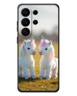 Чехол для Samsung Galaxy S26 Ultra с картинкой «Пара единорогов»