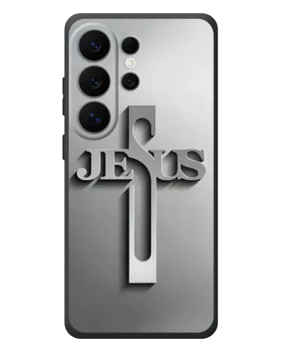 Чохол для Samsung Galaxy S26 Ultra з картинкою «Металевий хрест Jesus» Чохол для Samsung Galaxy S26 Ultra з картинкою «Металевий хрест Jesus»