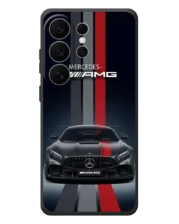 Чехол для Samsung Galaxy S26 Ultra с картинкой «Mercedes — белый карбон» Чехол для Samsung Galaxy S26 Ultra с картинкой «Mercedes — белый карбон»